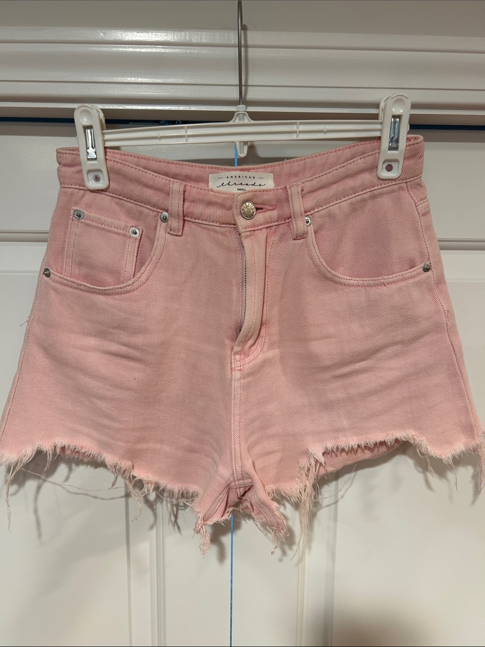 American Threads Pink Denim Short SM